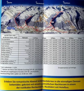 Kutschfahrten Preisliste Davos Klosters Skiurlaub Schweiz