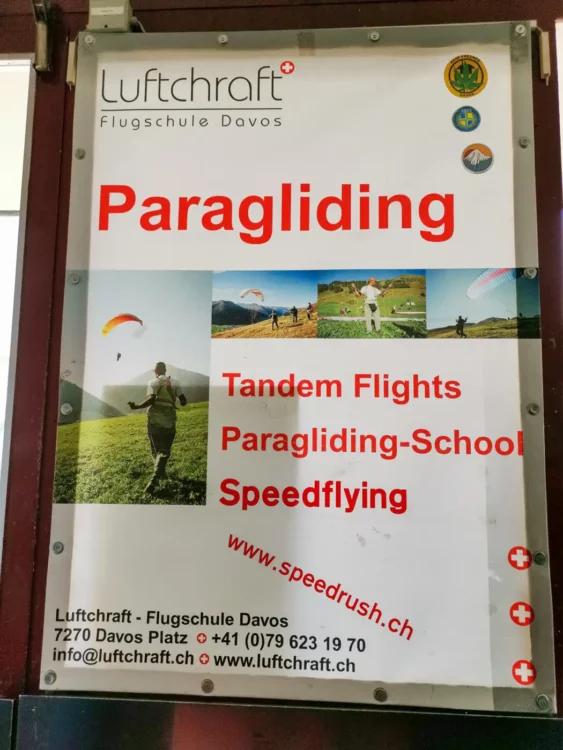 Flugschule Tandem Davos Urlaub Schweiz